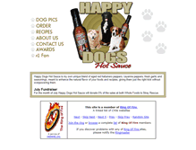 Tablet Screenshot of happydogshotsauce.net
